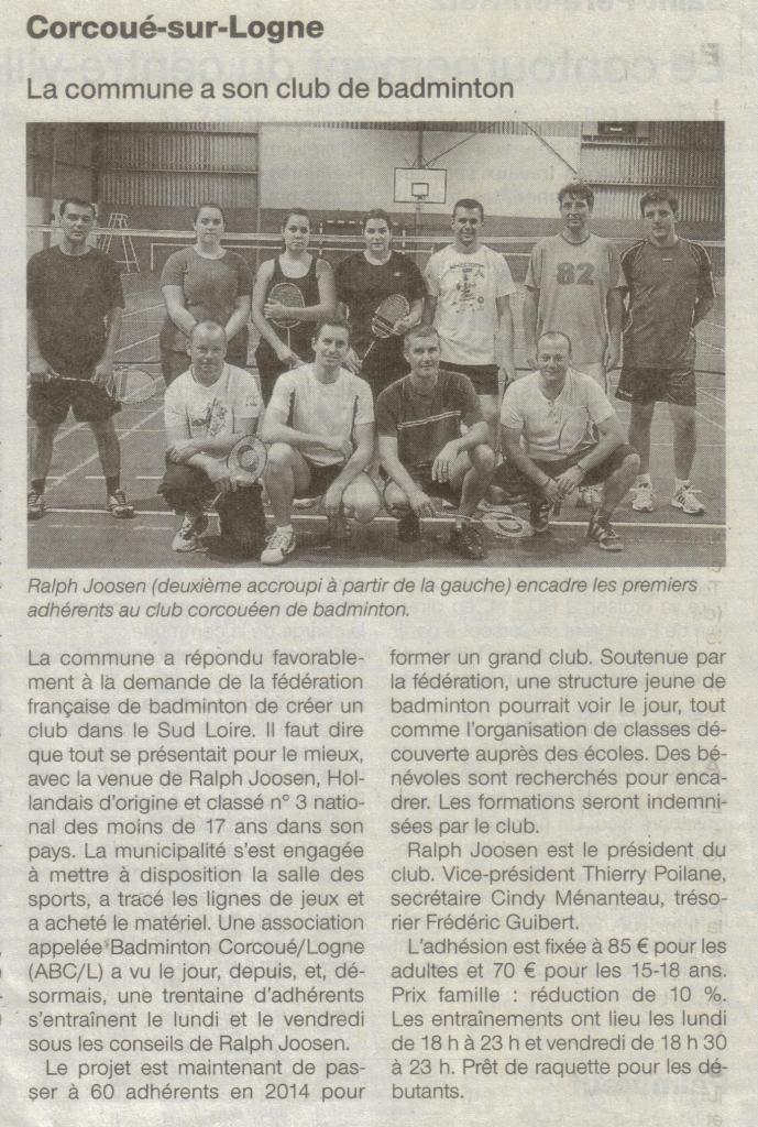 Ouest-France le 16 octobre 2013